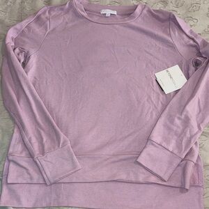 Beyond Yoga Soft Purple Crew Neck Sweatshirt